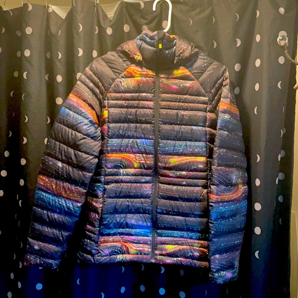 Women’s medium AK Burton down jacket, new without tags